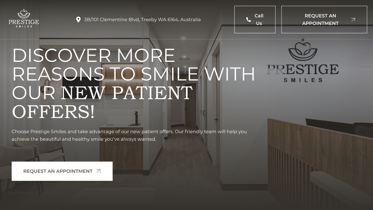 New Patient Offer landing page preview